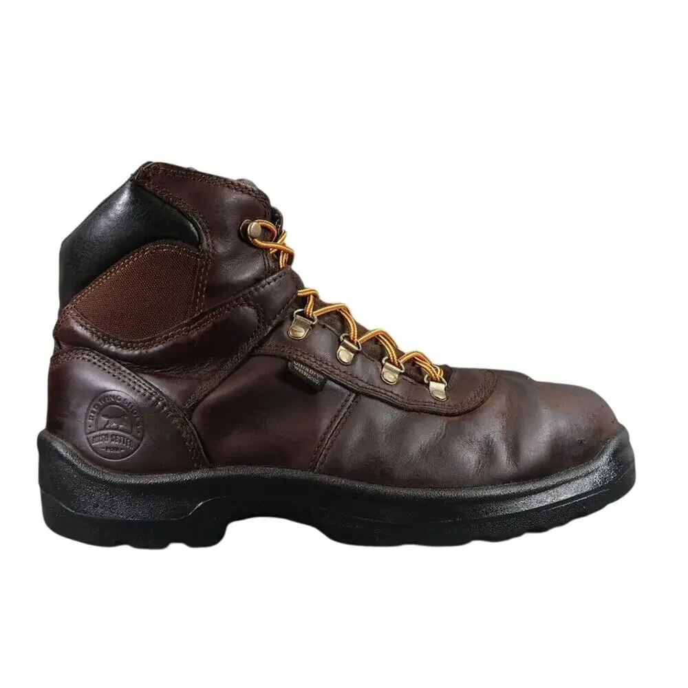 Red Wing Shoes Mens 12 Work Boot Leather Irish Setter Safety Toe Waterproof Ely